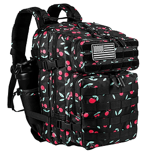 Mochila 35 Litros Táctica Negro Cherry