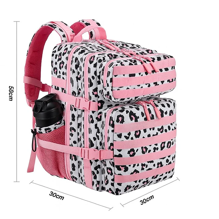 Mochila 45 Litros Animal Print Rosa 1