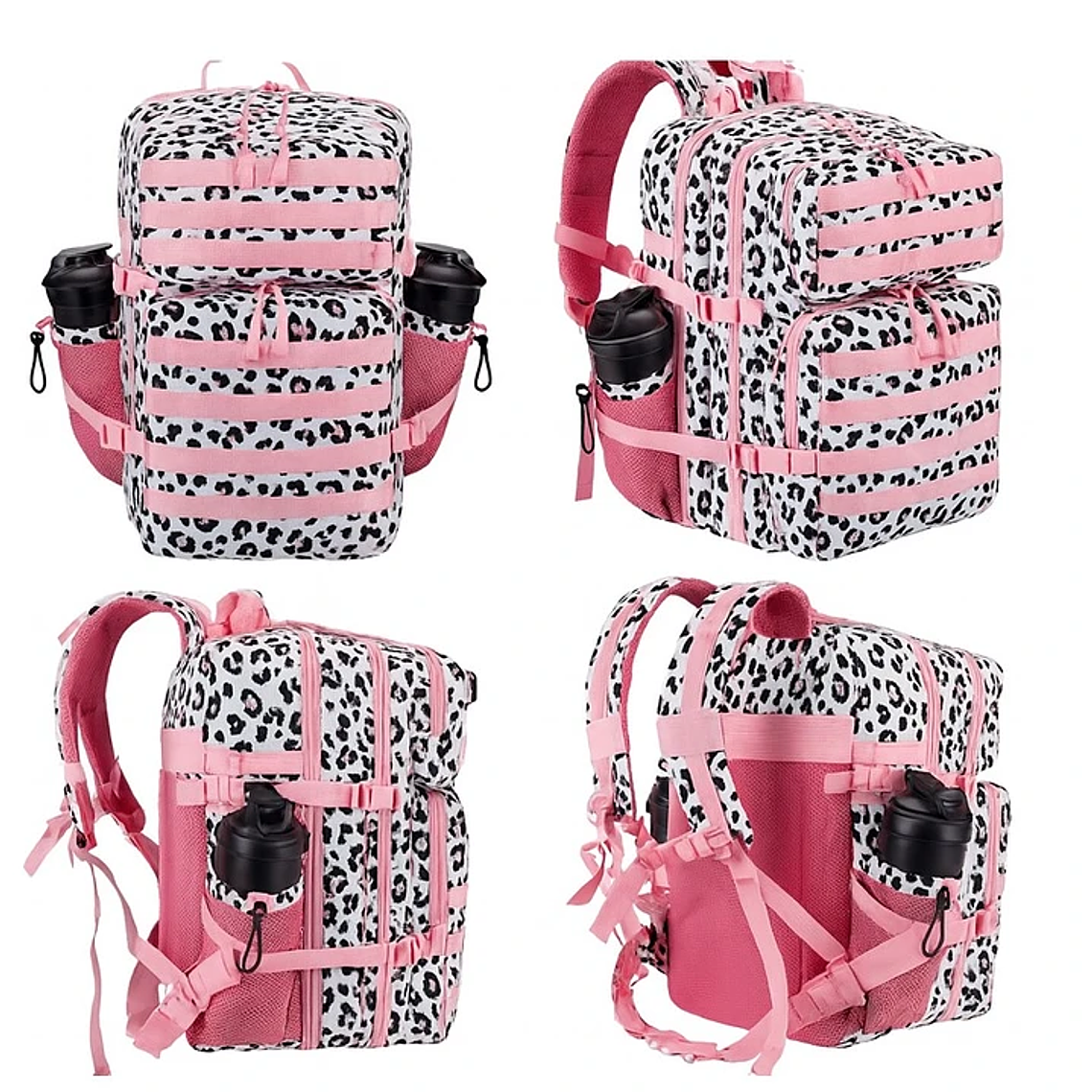 Mochila 45 Litros Animal Print Rosa 2