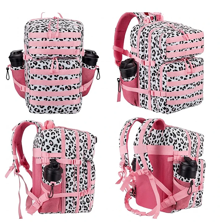 Mochila 45 Litros Animal Print Rosa 2