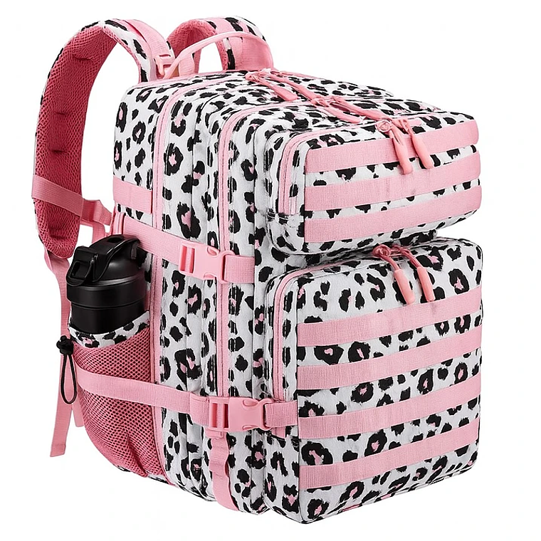 Mochila 45 Litros Animal Print Rosa 3