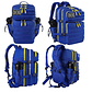 Mochila Táctica 45 Litros Azul Amarillo - Miniatura 2