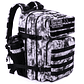 Mochila Táctica 45 Litros Negro Blanco - Miniatura 3