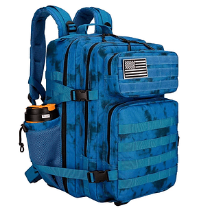 Mochila Táctica 45 Litros Azul Camo
