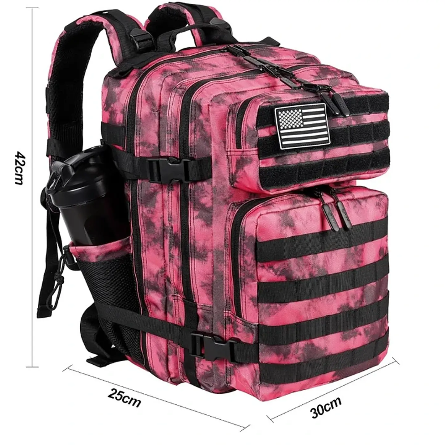 Mochila Táctica 35 Litros Fucsia 2