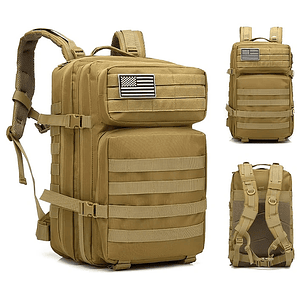 Mochila Tactica 45 Litros Ocre