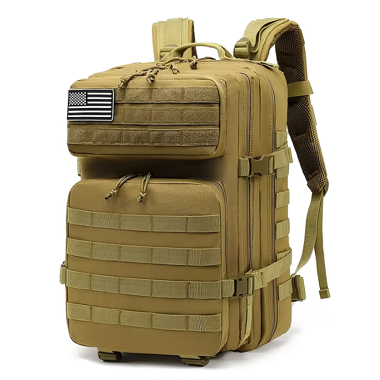 Mochila Tactica 45 Litros Ocre 2