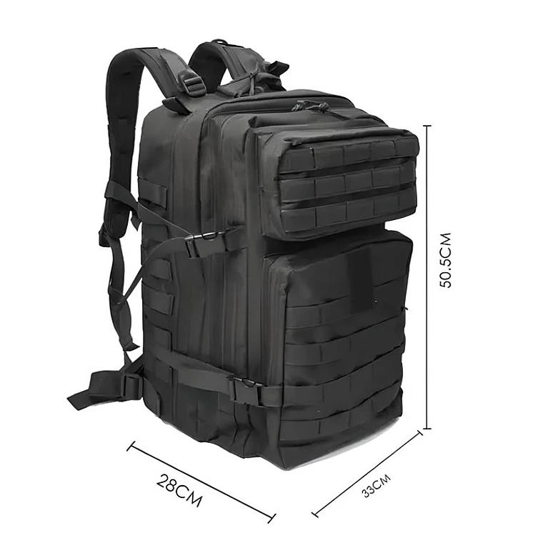 Mochila Tactica 45 Litros Negra 1