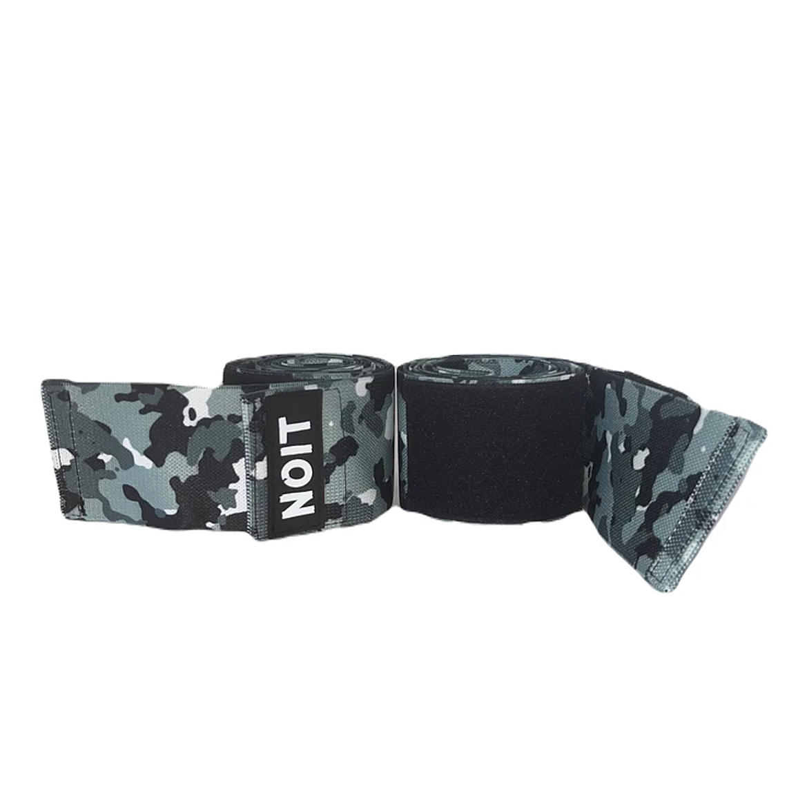 Rodilleras Powerlifting Levantamientos Tipo Venda Gris Camo 3