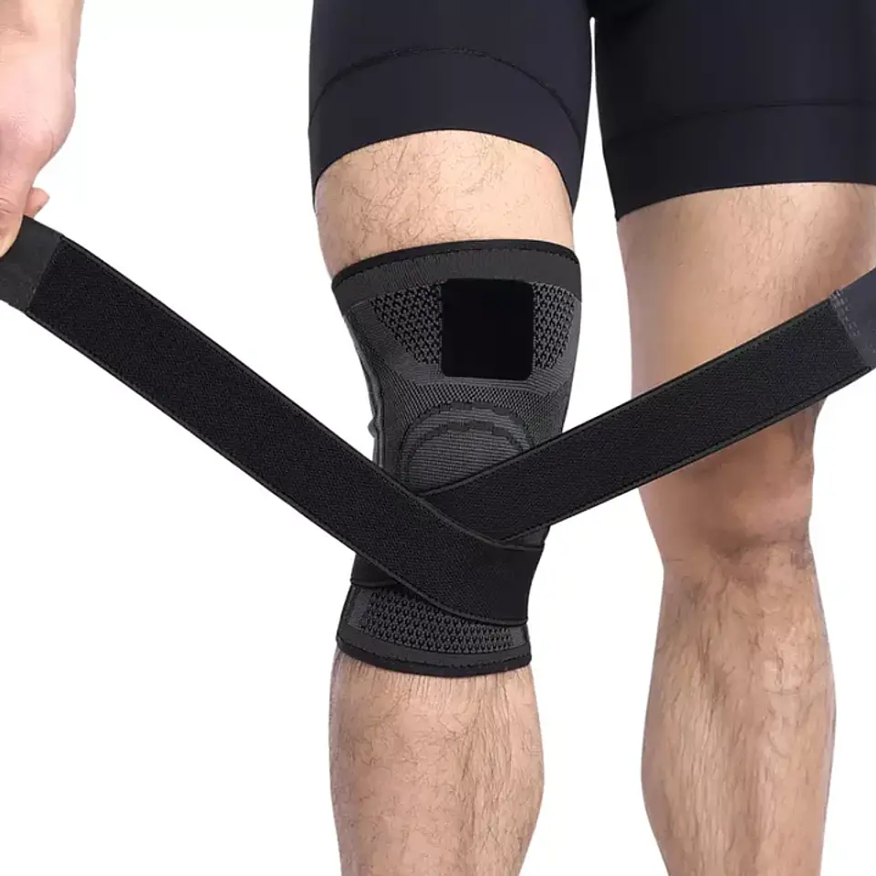 Rodilleras Deportivas Compresion Con Correas Ajustables 4