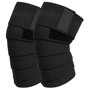 Rodilleras Deportivas De Compresión Para Levantamientos y Powerlifting Negra