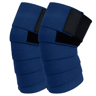 Rodilleras Deportivas De Compresión Para Levantamientos y Powerlifting Azul