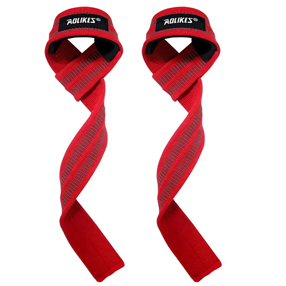 Straps Correas Para Levantamientos De Pesas Gym Rojo 1
