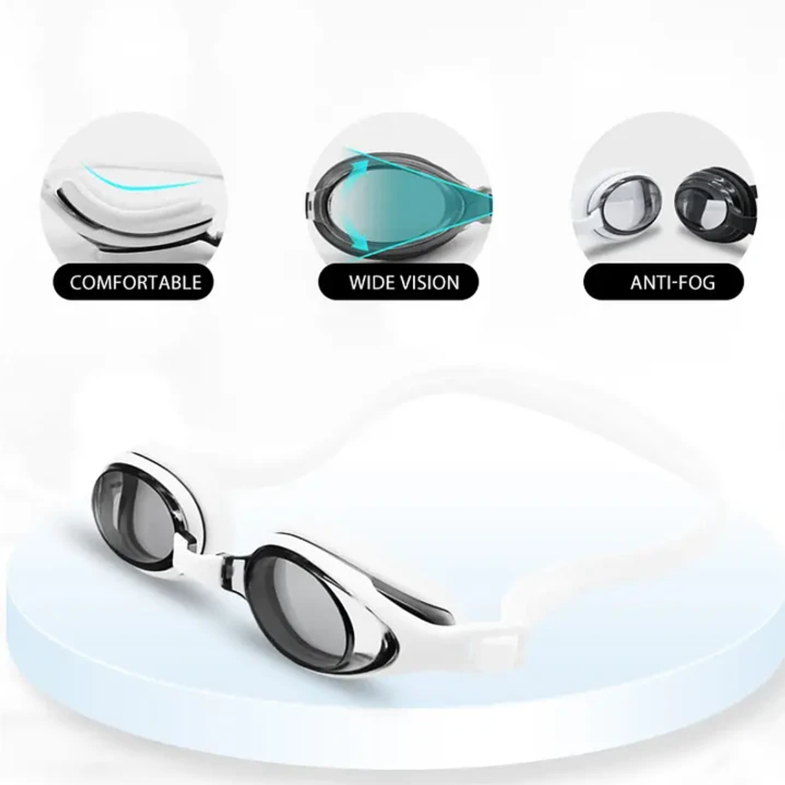 Lentes Anteojos De Natacion Piscina Adulto Proteccion Uv 3