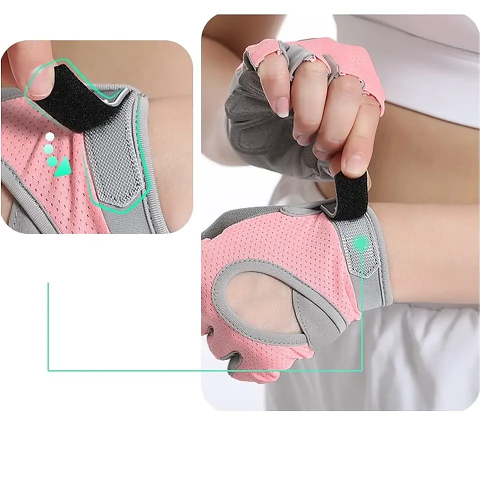 Guantes Para Pesas Gimnasio Mujer Entrenamiento Deportivo Fitness 5