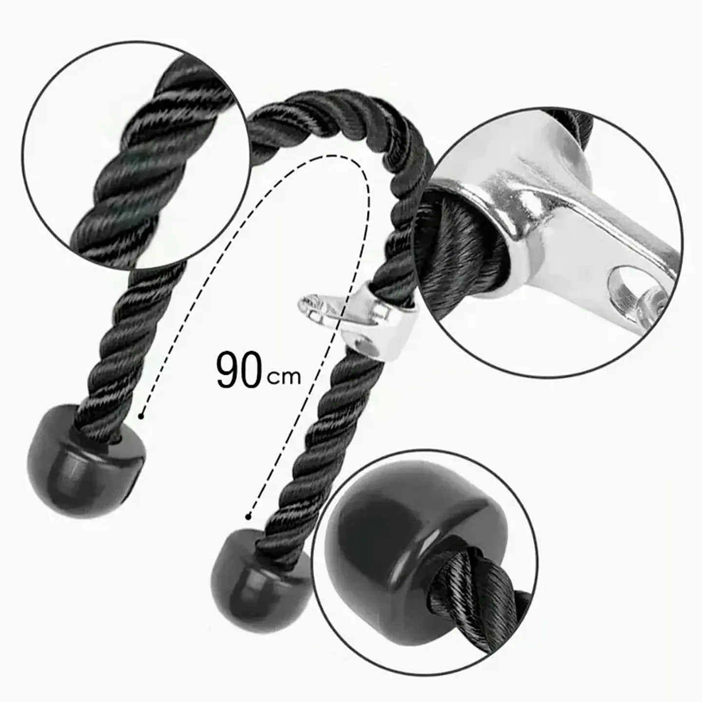 Cuerda Para Polea Tríceps Bíceps 90cm De Largo 2