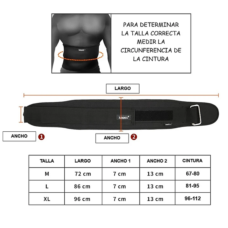 Cinturon Para Levantamiento Pesas Crossfit 3