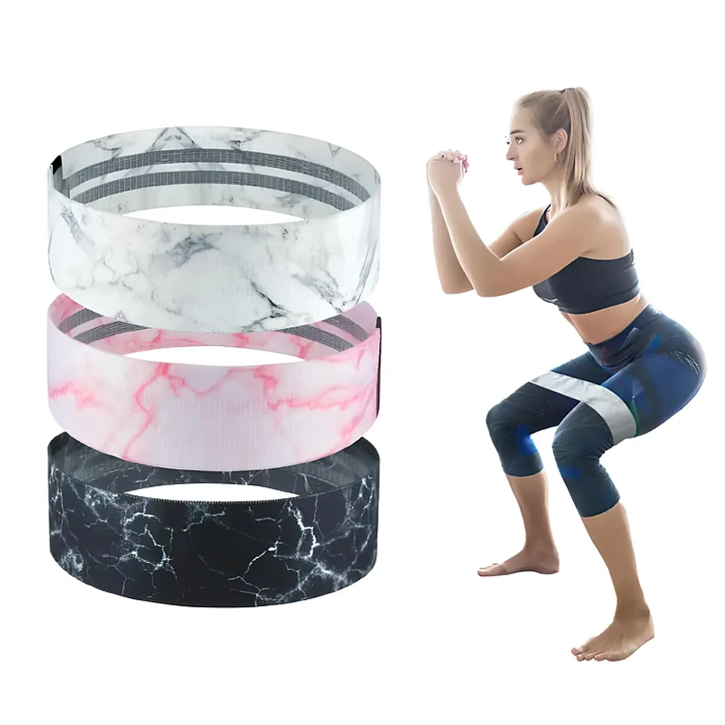 Bandas de Resistencia Elasticas Para Gluteos Y Piernas 4
