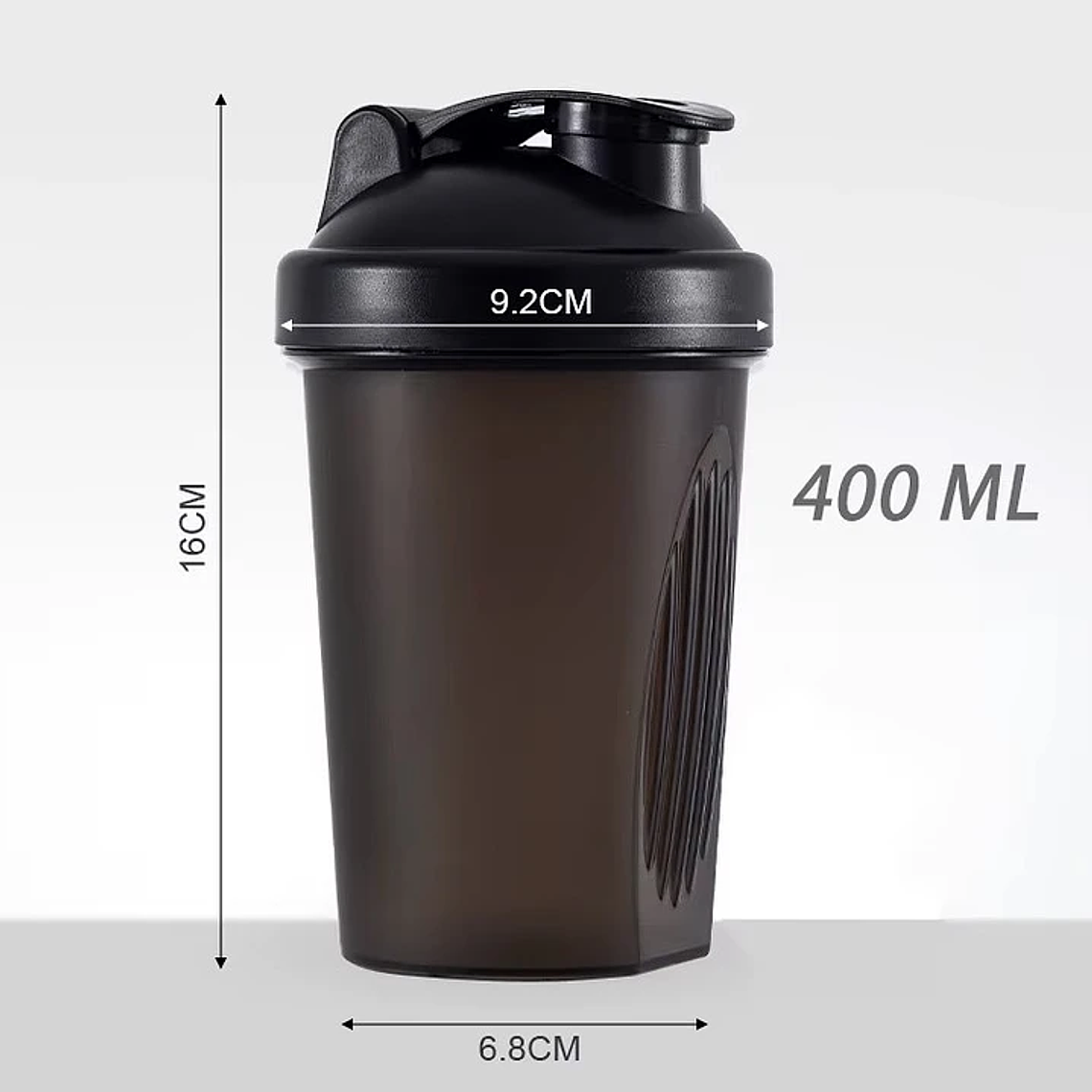 Shaker Vaso Mezclador De Proteina Botella Gym 400ml 1