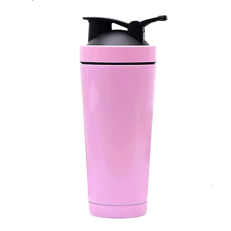 Shaker Mezclador Batidos De Proteina Acero Inoxidable 750ml 3