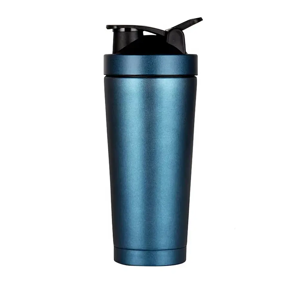 Shaker Mezclador Batidos De Proteina Acero Inoxidable 750ml 6