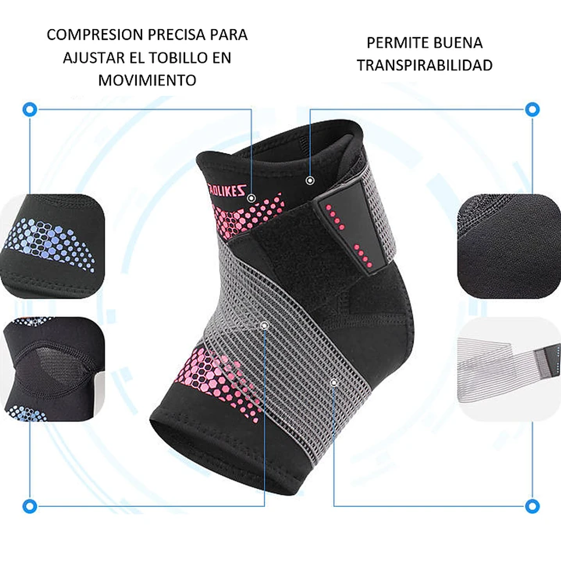 Tobilleras Deportivas Soporte Tobillo Ajustables 6