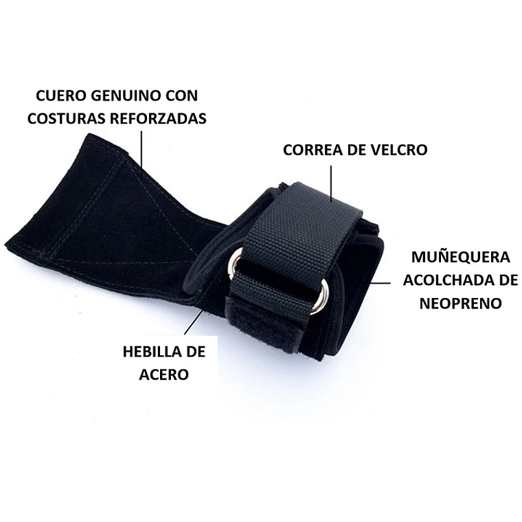 Calleras De Cuero Para Crossfit Pesas Proteccion 3