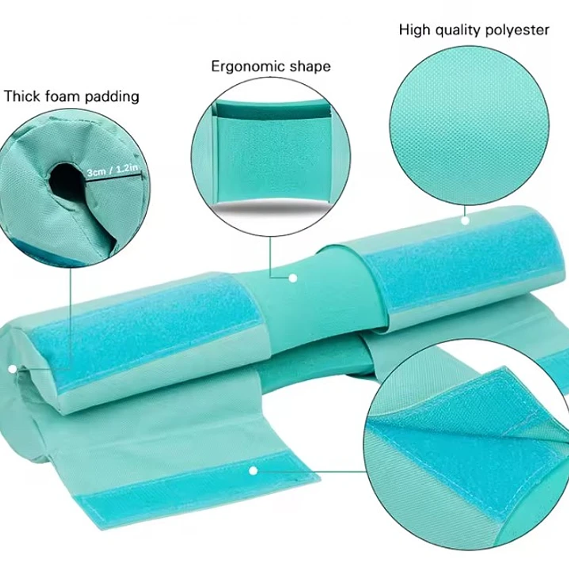 Almohadilla Para Barra Esponja Hip Thrust Squat 6