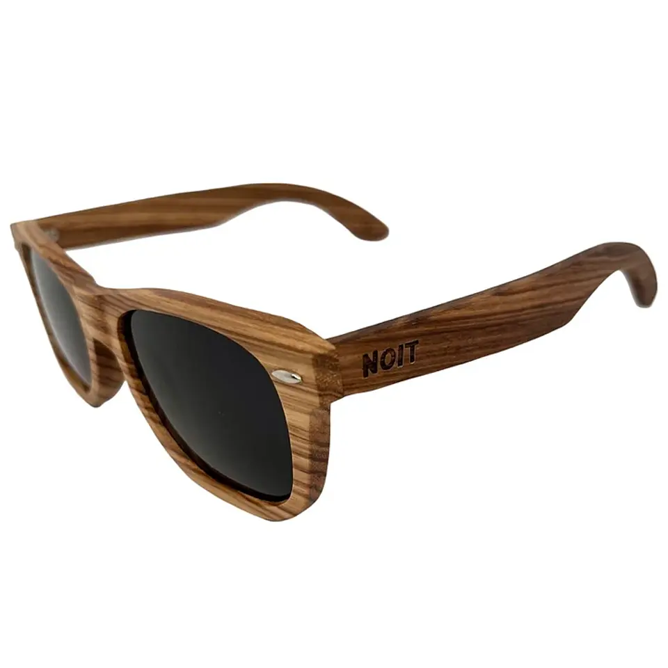 Lentes De Sol Gafas De Madera Polarizados Zebra 1