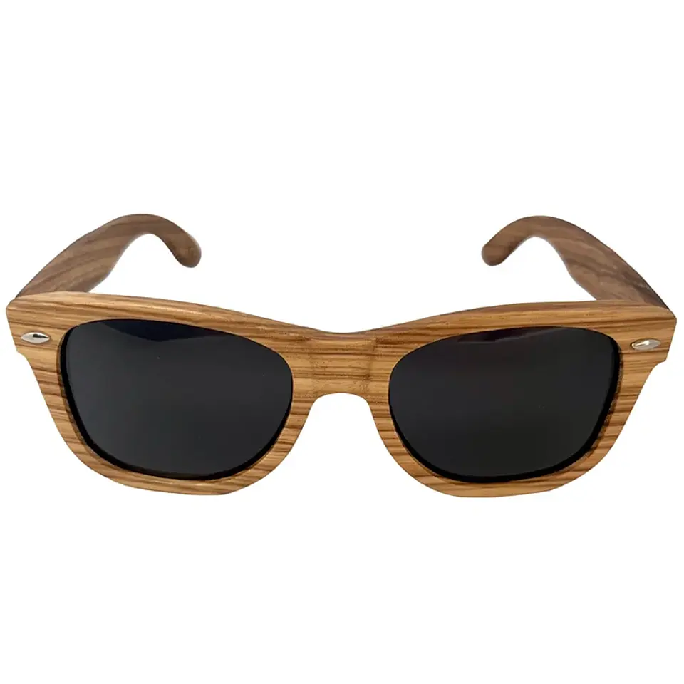 Lentes De Sol Gafas De Madera Polarizados Zebra 3