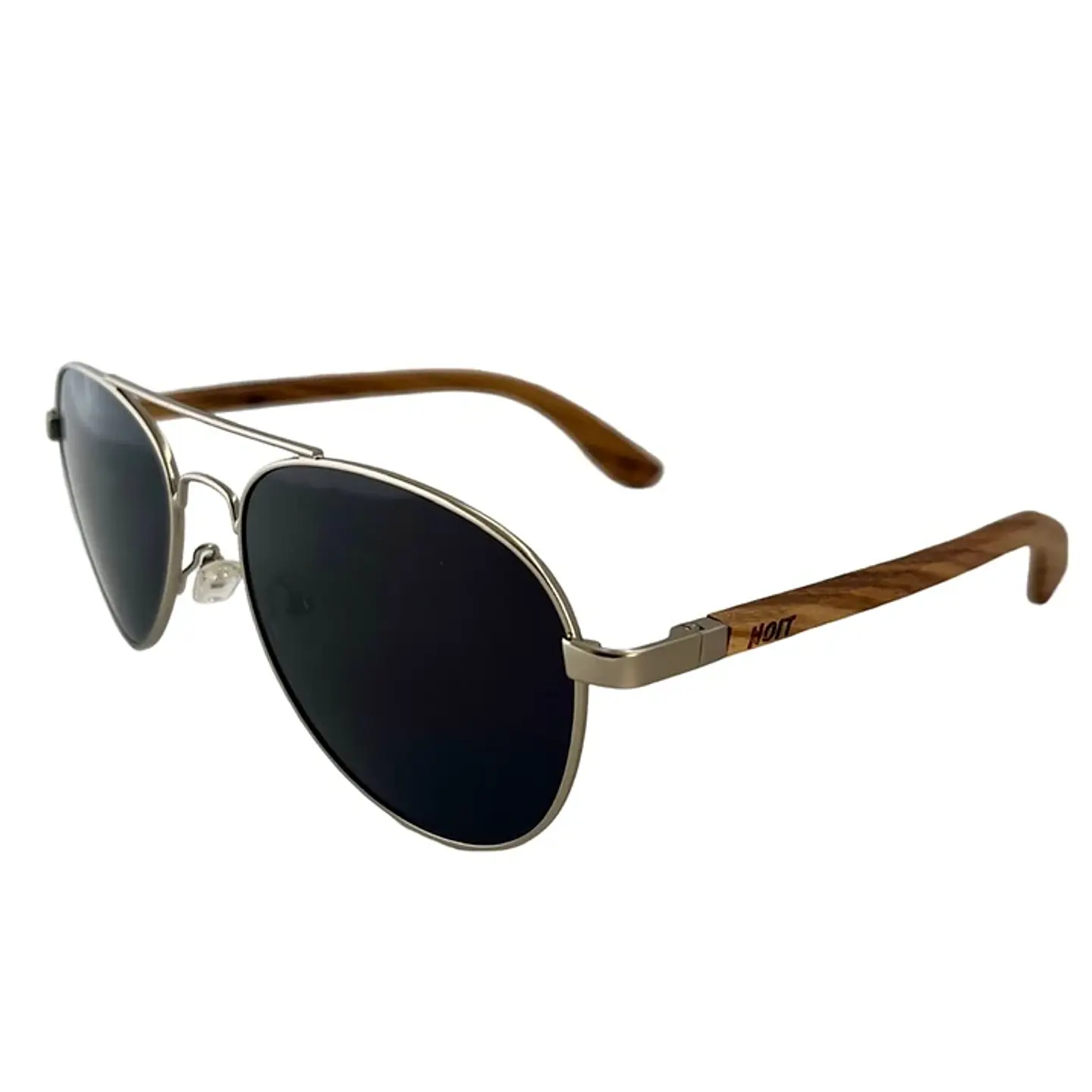 Anteojos De Sol Estilo Aviador Polarizados Gafas De Madera 1