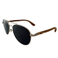 Anteojos De Sol Estilo Aviador Polarizados Gafas De Madera - Miniatura 1