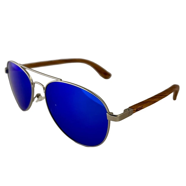 Anteojos De Sol Estilo Aviador Polarizados Gafas De Madera 3