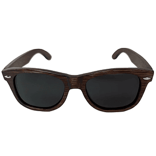 Lentes De Sol Gafas De Madera Polarizados Zebra Oscuro