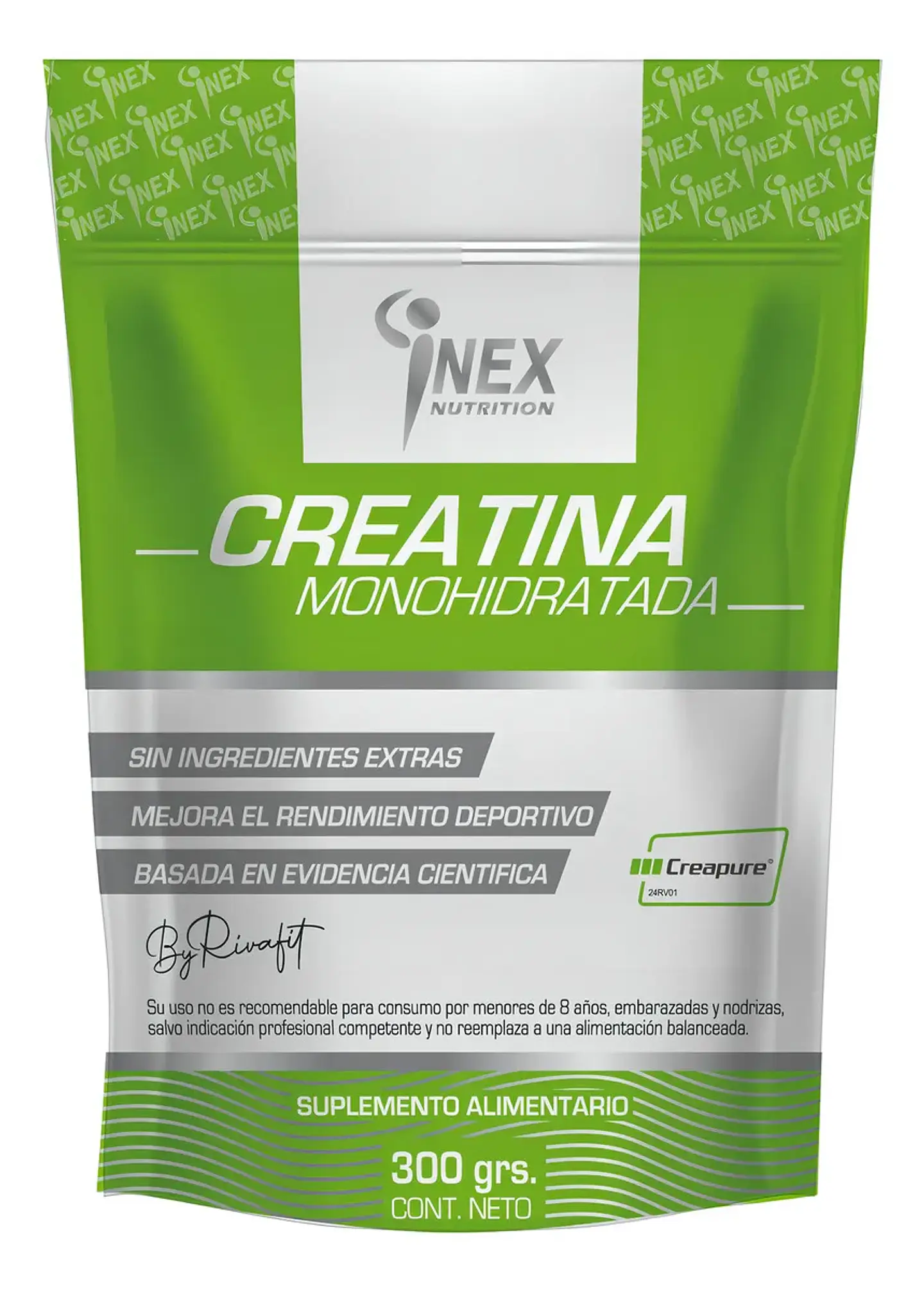 CREATINA MONOHIDRATADA (300GR) INEX NUTRITION  1