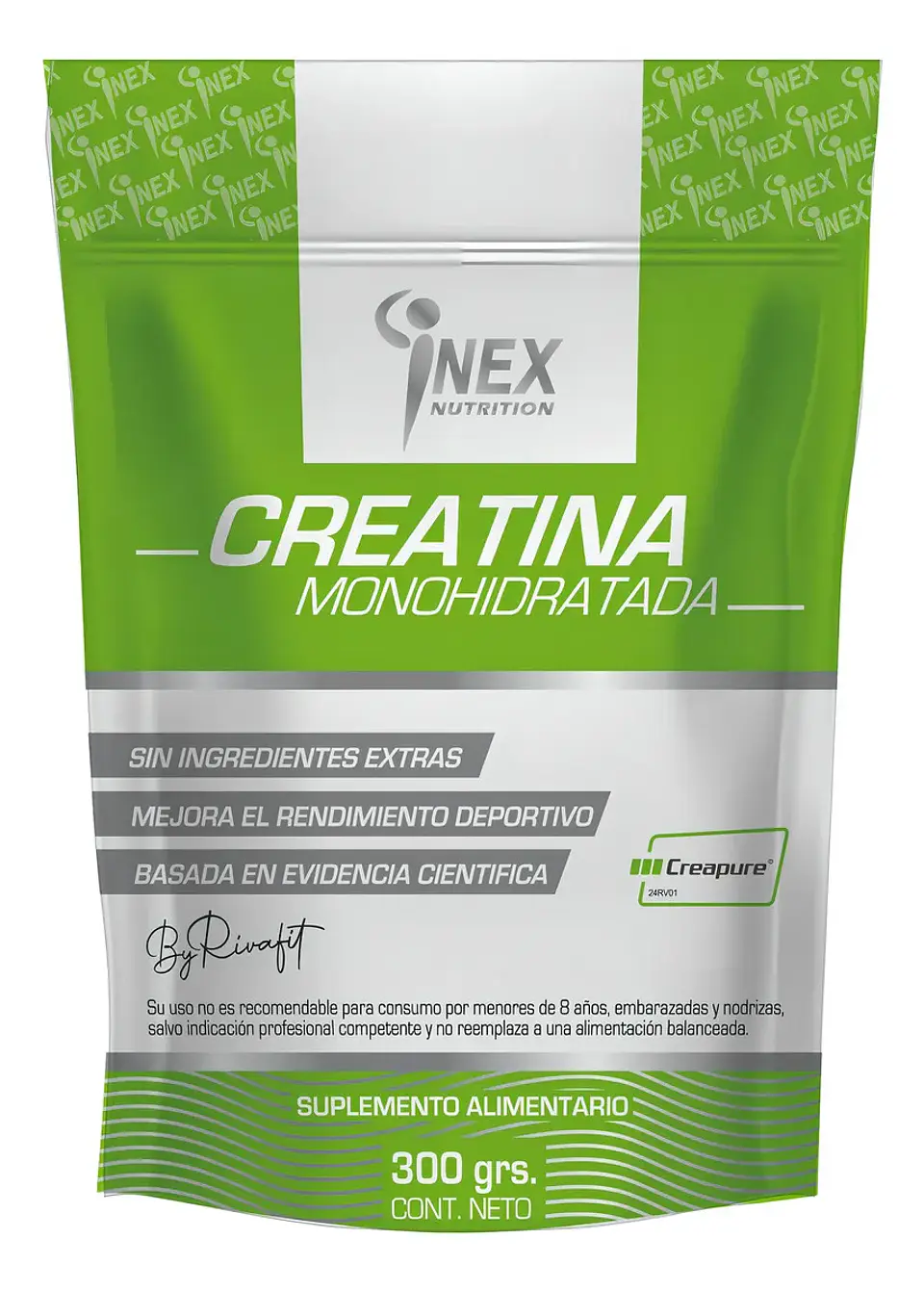 CREATINA MONOHIDRATADA (300GR) INEX NUTRITION  1
