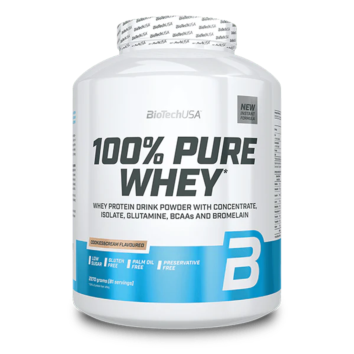 Proteina 100% Pure Whey 5libras 81 Servicios - Biotechusa 1