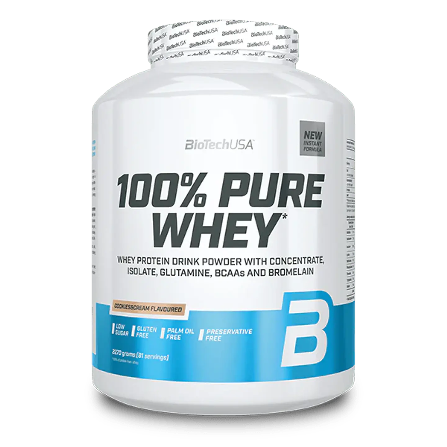 Proteina 100% Pure Whey 5libras 81 Servicios - Biotechusa 1