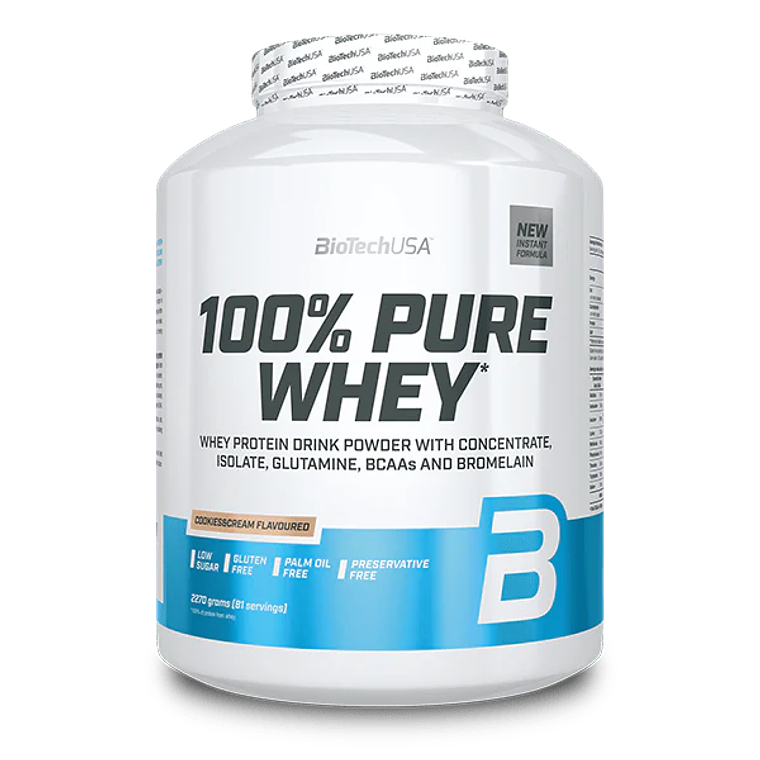 Proteina 100% Pure Whey 5libras 81 Servicios - Biotechusa 1