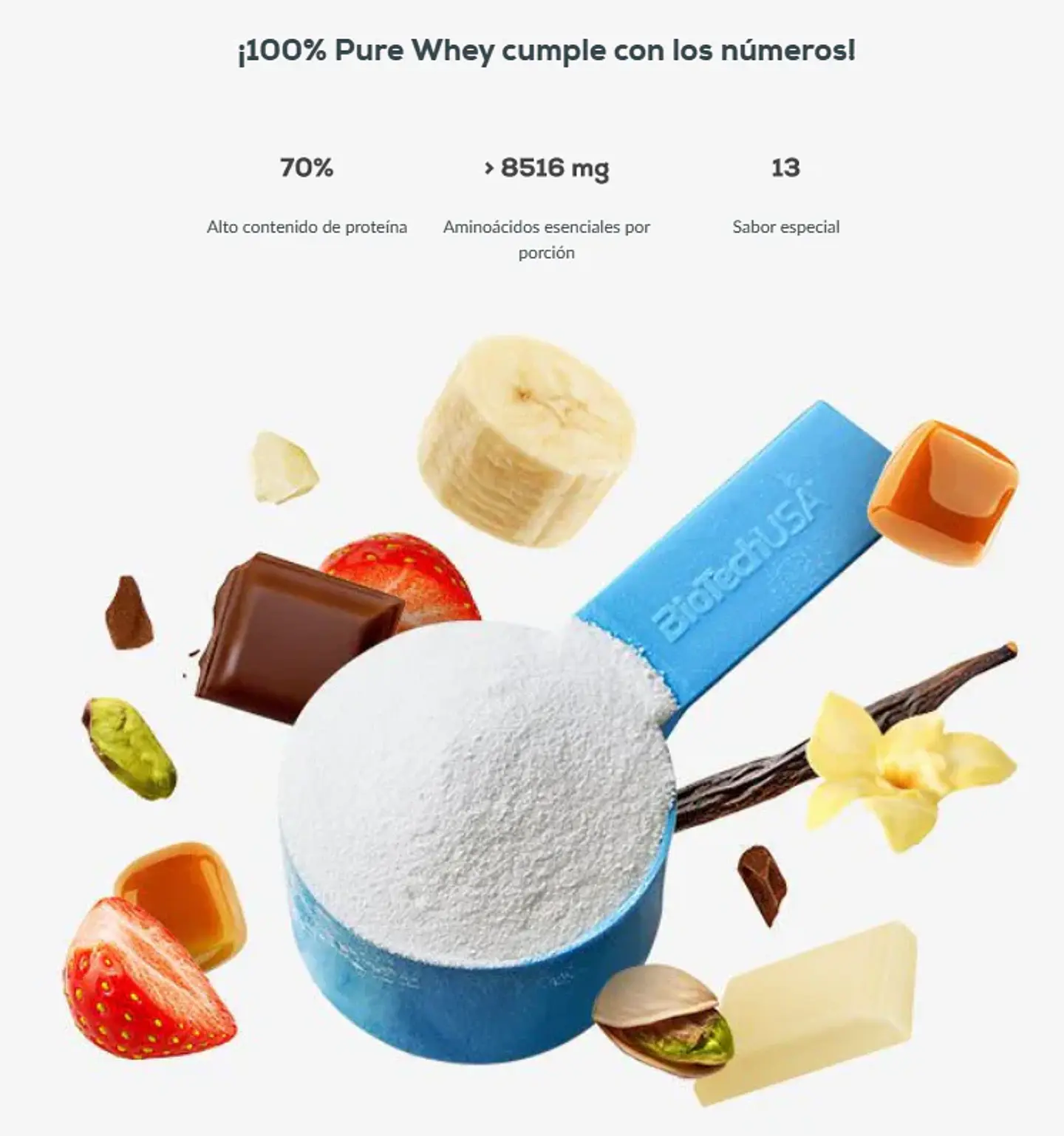 Proteina 100% Pure Whey 5libras 81 Servicios - Biotechusa 4