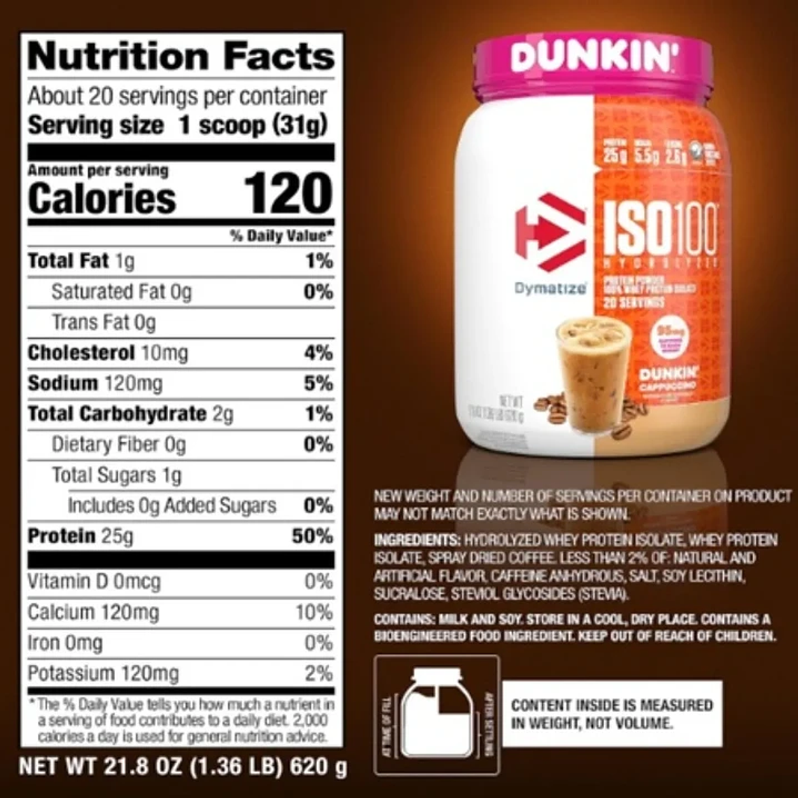 ISO100 DUNKIN 1.4LB EDICION LIMITADA - DYMATIZE 3