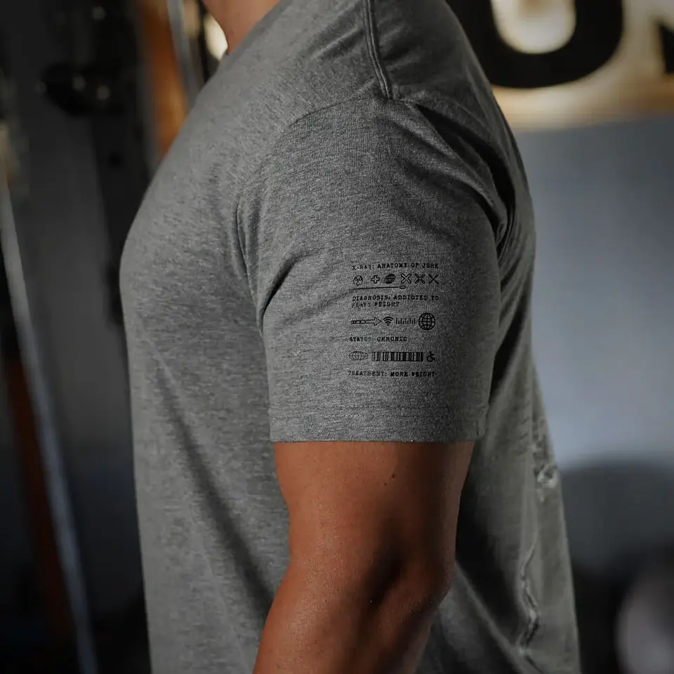 Remera Regular Fit Anatomy Of Jerk - Heather Gray 5