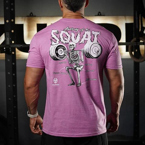 Remera Regular Fit Anatomy Of Squat - Orquídea