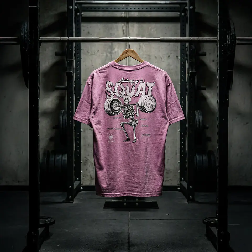 Remera Regular Fit Anatomy Of Squat - Orquídea 5