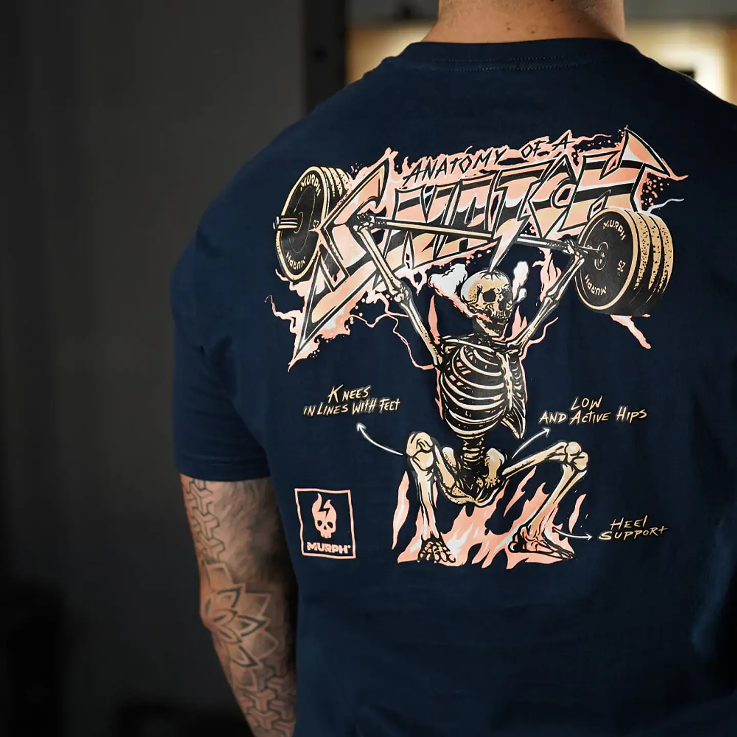 Remera Regular Fit Anatomy Of Snatch - Navy Blue 3