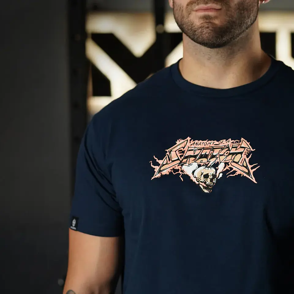 Remera Regular Fit Anatomy Of Snatch - Navy Blue 4