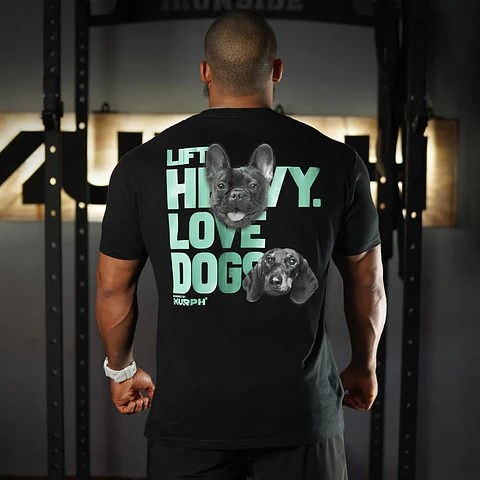 Remera Regular Fit Lift and Dogs - Negro