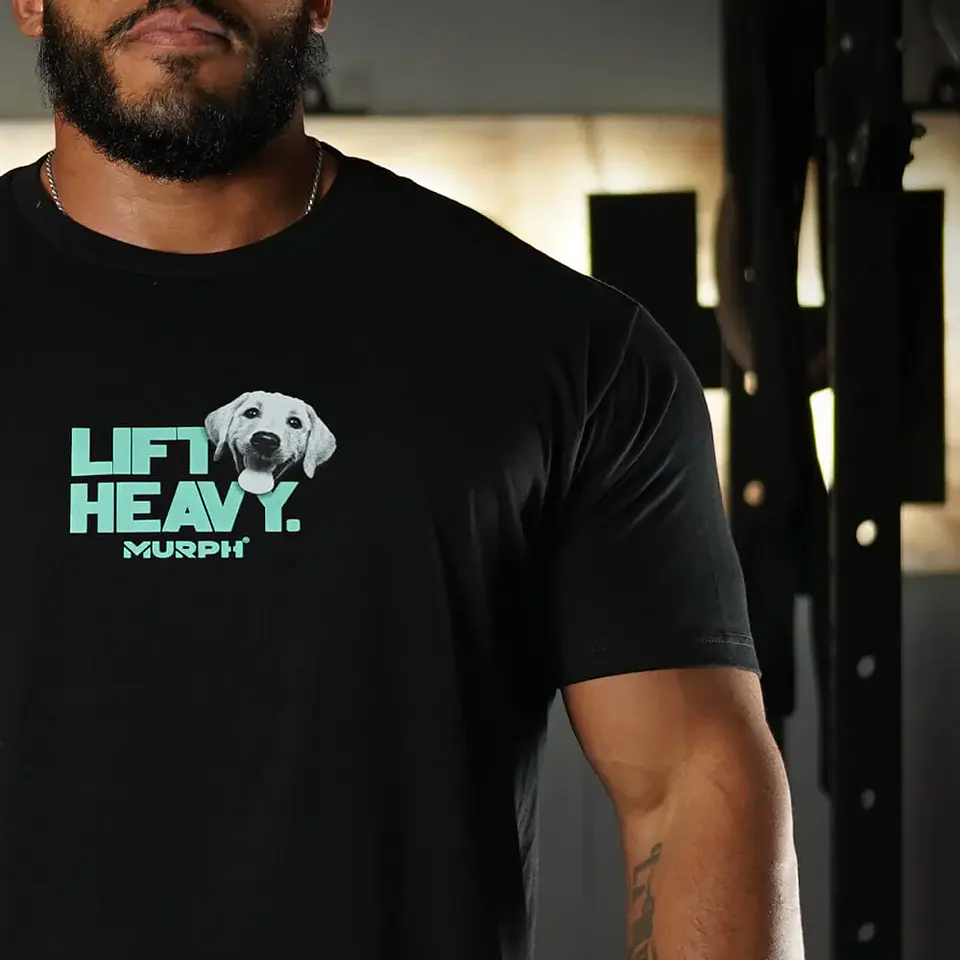 Remera Regular Fit Lift and Dogs - Negro 4