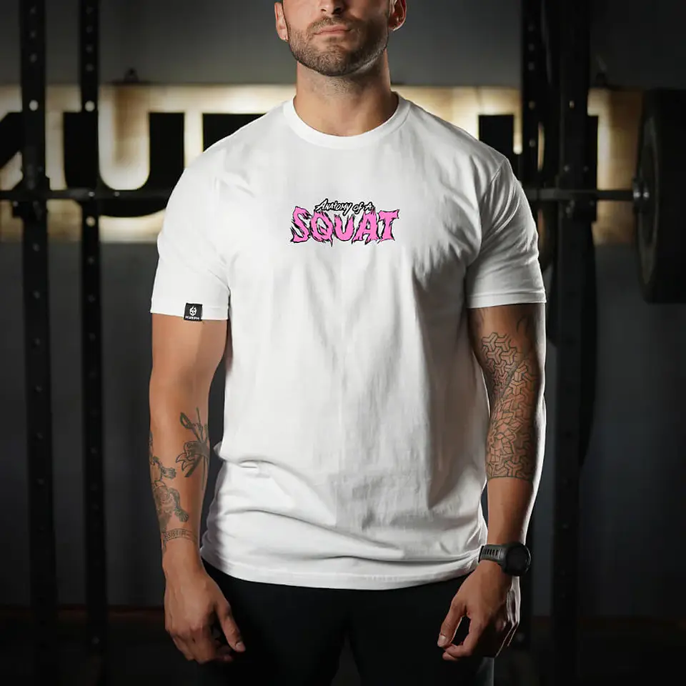 Remera Regular Fit Anatomy Of Squat - Blanco 2