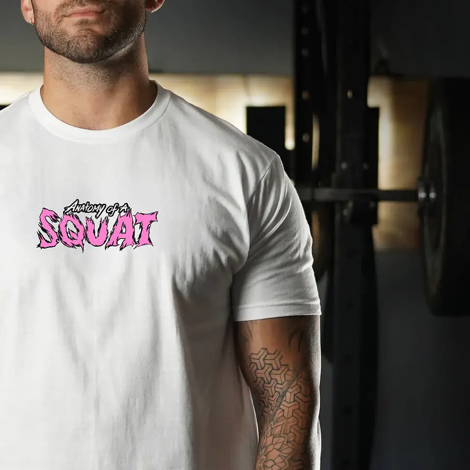 Remera Regular Fit Anatomy Of Squat - Blanco 4